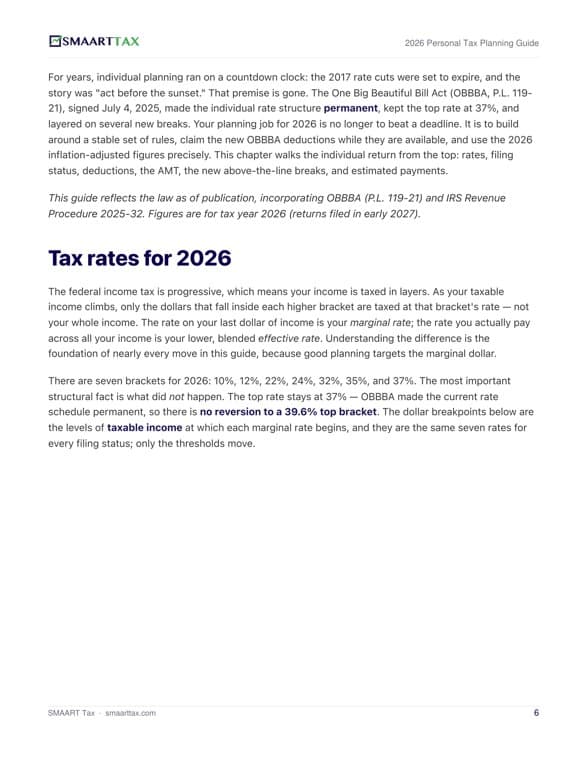 2026 tax tables